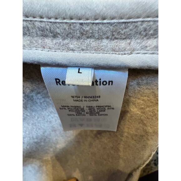 REFORMATION - Greenwich belted wool-blend coat Women’s Jacket - Picture 7 of 8